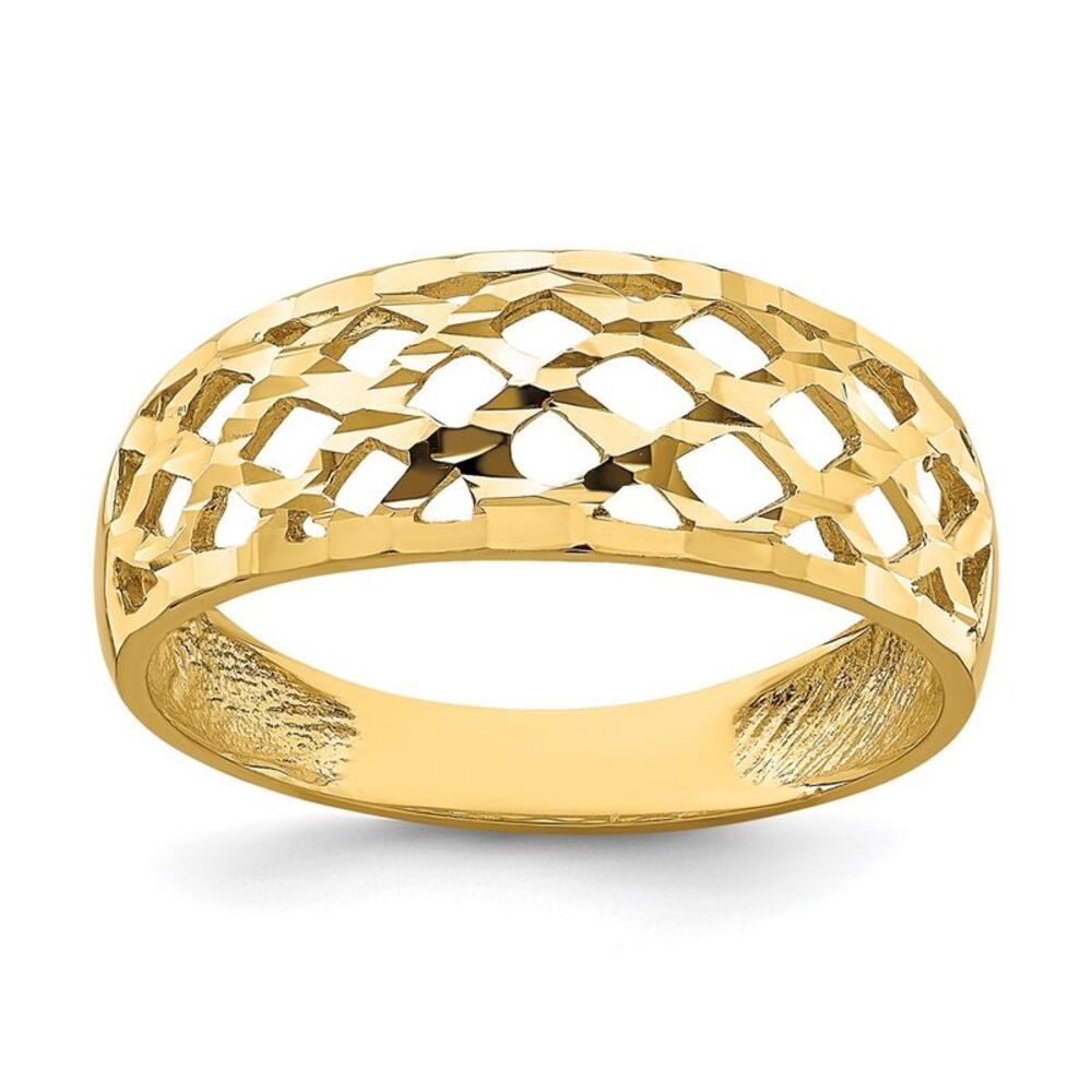Kazi Luxury 14k Yellow Gold Solid D/C Woven Patte… - image 1